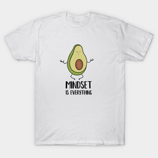 Avocado Yoga, Mindset Motivational Quote T-Shirt by dukito